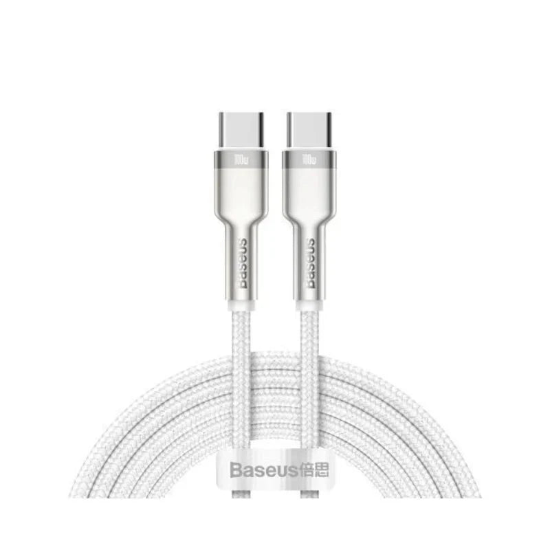 Baseus Type-c to Type-C Charging Data Cable White 1M