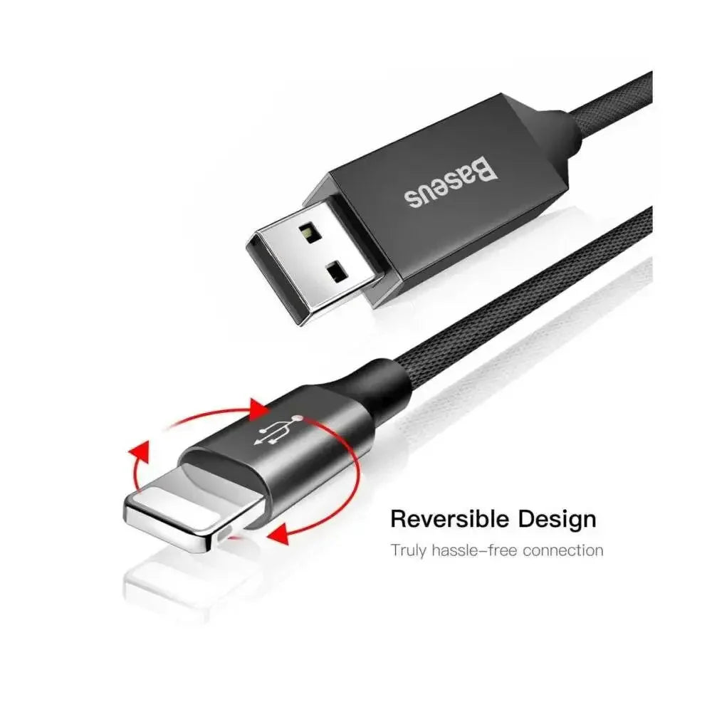 Baseus – USB to lightning fast charging data cable (black, 0.6m)