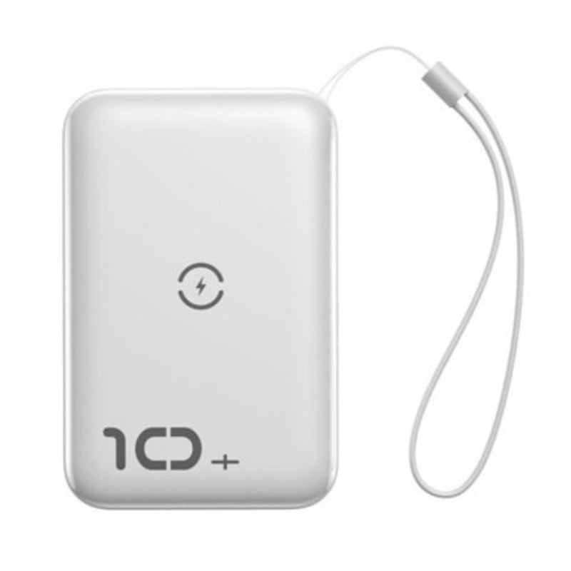 Baseus Wireless Charger Power Bank - 10W / 10,000mAh / White
