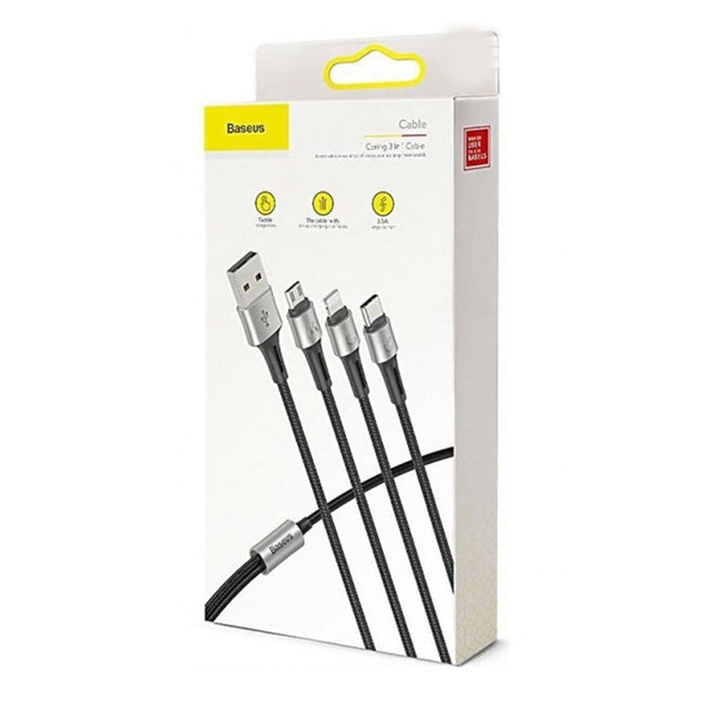 Baseus Year Of The Ox One-For-Three Data Cable USB For M+L+C