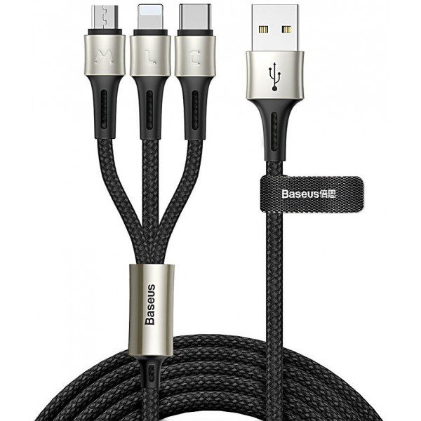 Baseus Year Of The Ox One-For-Three Data Cable USB For M+L+C