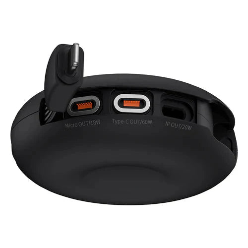 Baseus Zinc Magnetic One-For-ThreeType-C To M+L+C Pd 20W Black