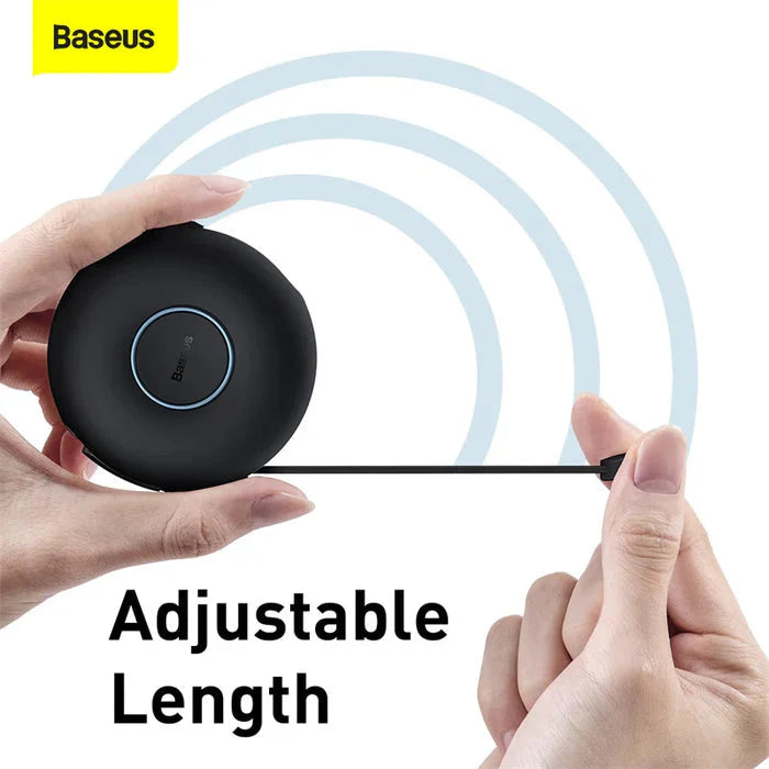 Baseus Zinc Magnetic One-For-ThreeType-C To M+L+C Pd 20W Black