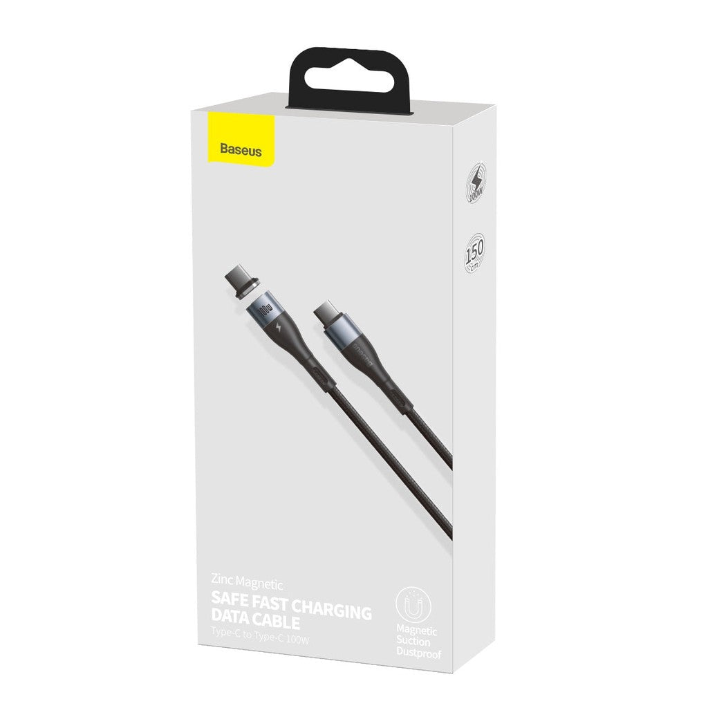Baseus Zinc Magnetic Safe Fast Charging Data Cable Type-C to Type-C