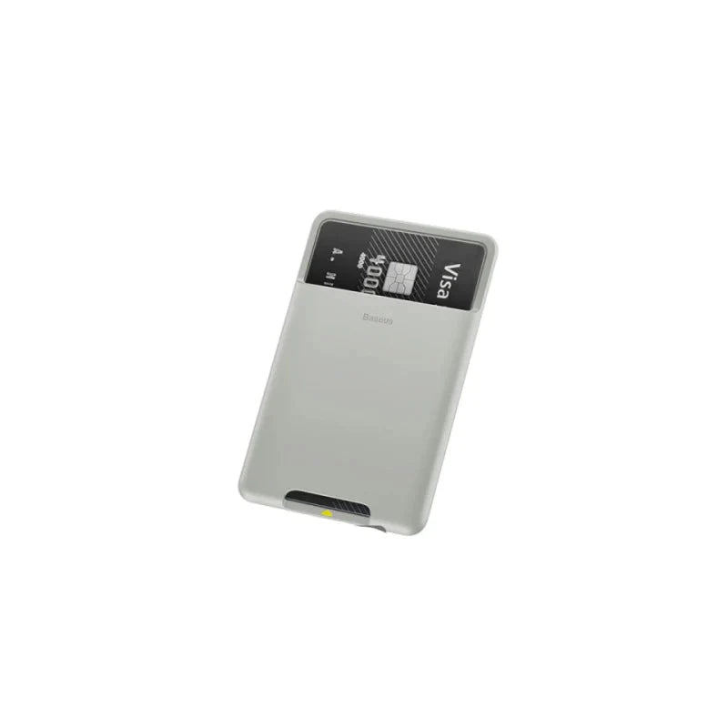 Baseus back stick silicone card bag - French grey