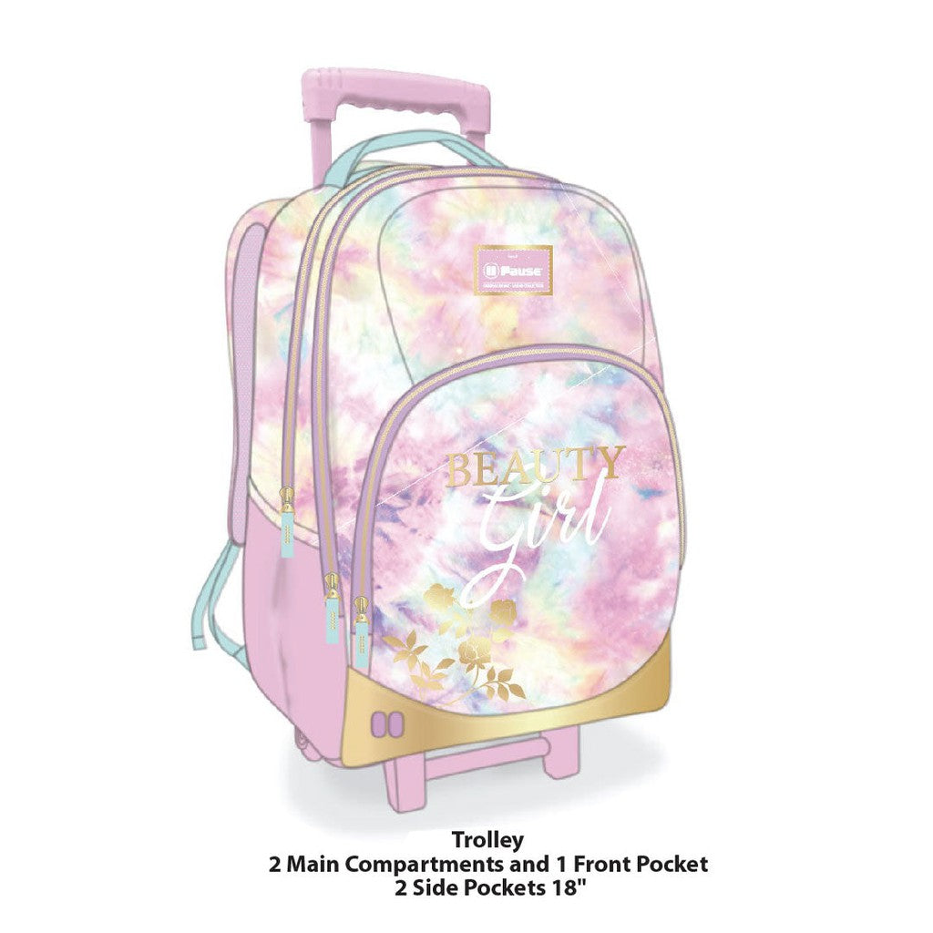 Pause Beautiful Girl Trolly Bag