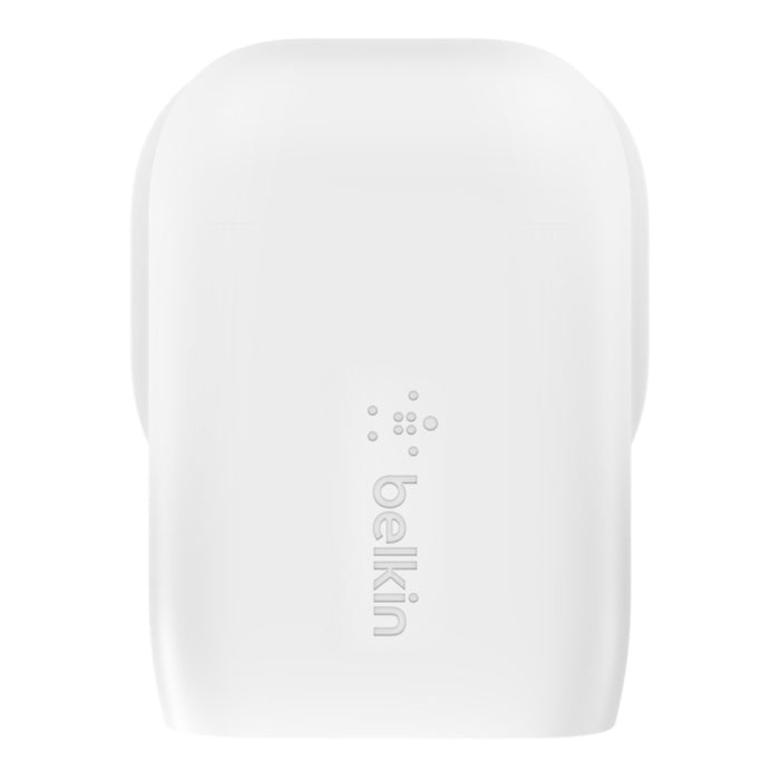 Belkin Boost Charge Dual Wall Charger Fast Charger 37W for Iphone & Samsung - White
