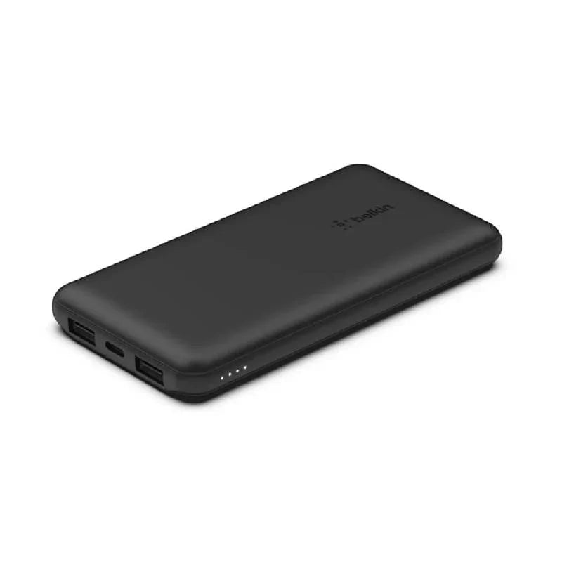 Belkin Power Bank With Cable - USB-A / USB-C / 10,000mAh / Black