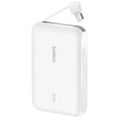 Belkin Power Bank With Cable - USB-C / 10,000mAh / White