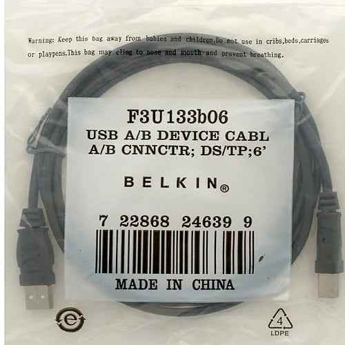 Belkin Printer Cable USB 2.0 1.8mtr