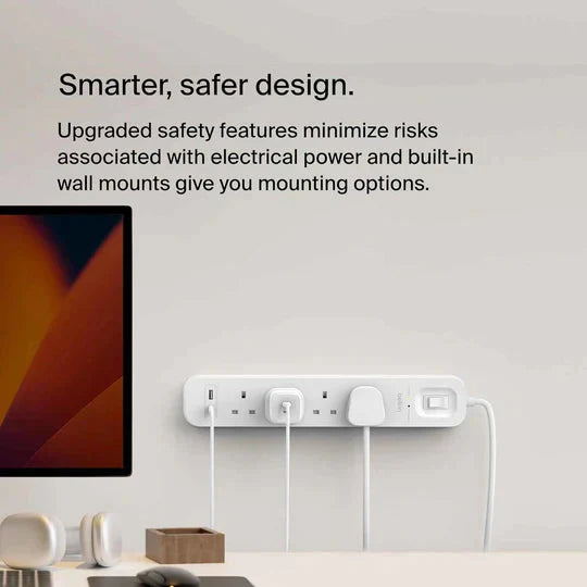 Belkin Surge Protector 4 Outlet/18W USB-A/USB-C/2Mtr- SRB001AR2M