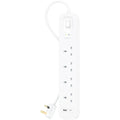 Belkin Surge Protector 4 Outlet/18W USB-A/USB-C/2Mtr- SRB001AR2M