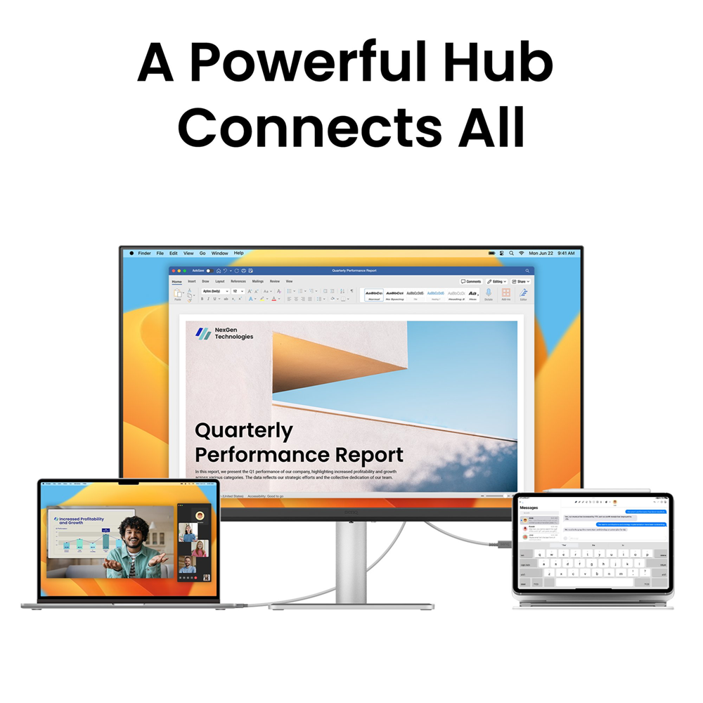 BenQ 27″ MA270UP 4K Glossy Monitor for MacBook Pro and MacBook Air with USB-C 90W Speakers