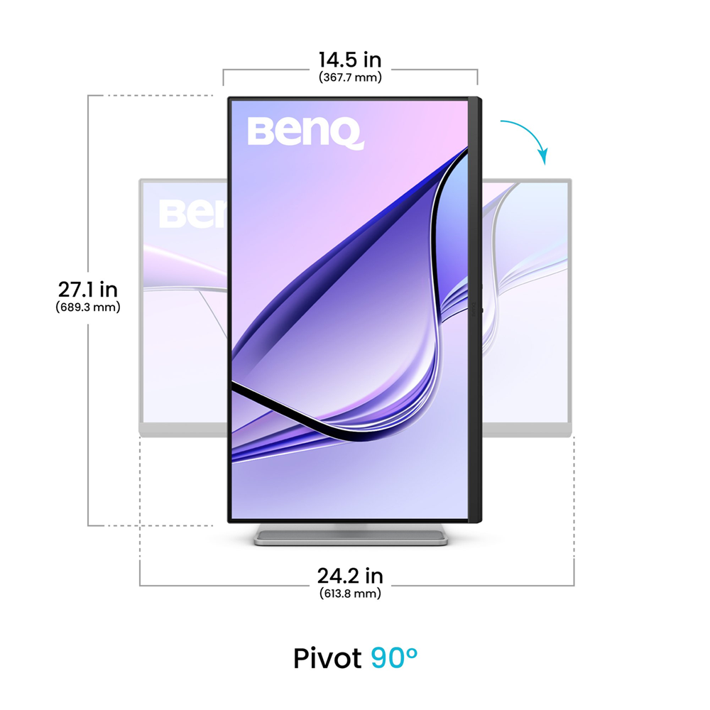 BenQ 27″ MA270UP 4K Glossy Monitor for MacBook Pro and MacBook Air with USB-C 90W Speakers