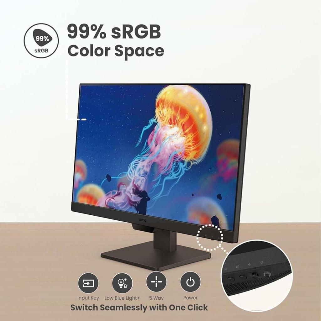 BenQ GW2490 Monitor - 23.8" FHD / 5ms / 100Hz / HDMI 1.4 / DisplayPort 1.2 - Monitor