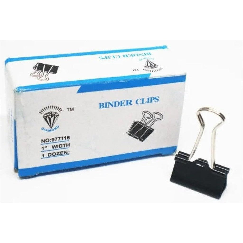 Binder Clips 25Mm Buro 12Pcs/Box