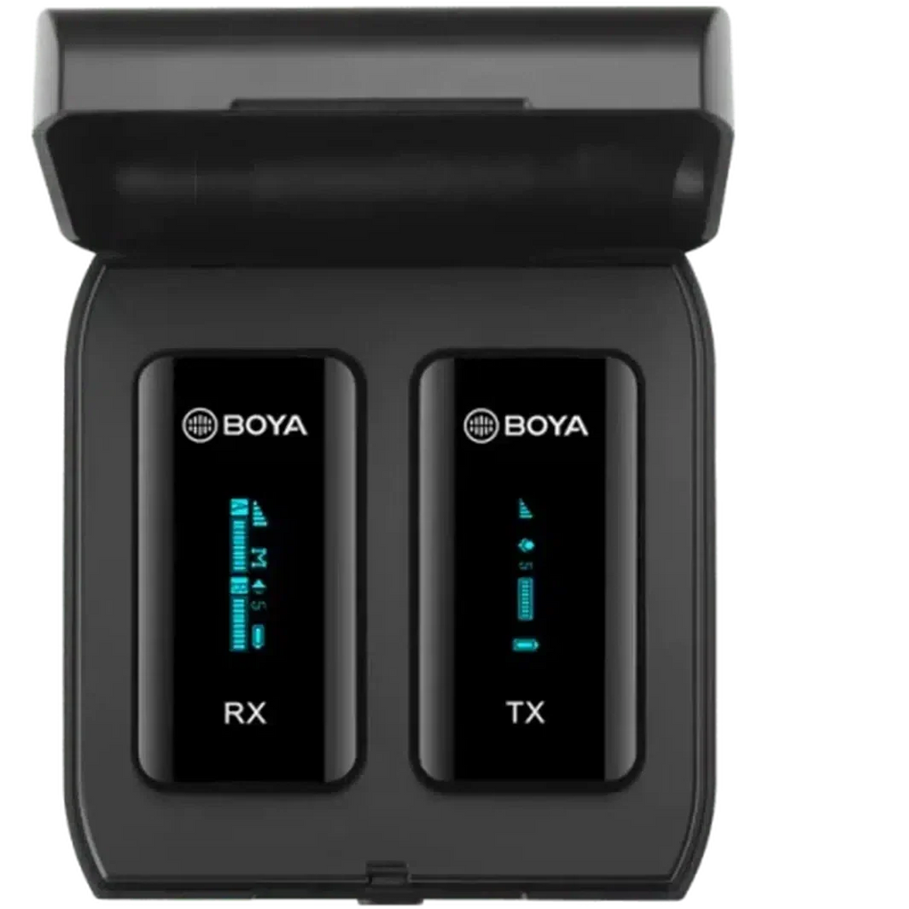 Boya 2.4Ghz Wireless Microphone (1Transmitter+1Receiver) - Black