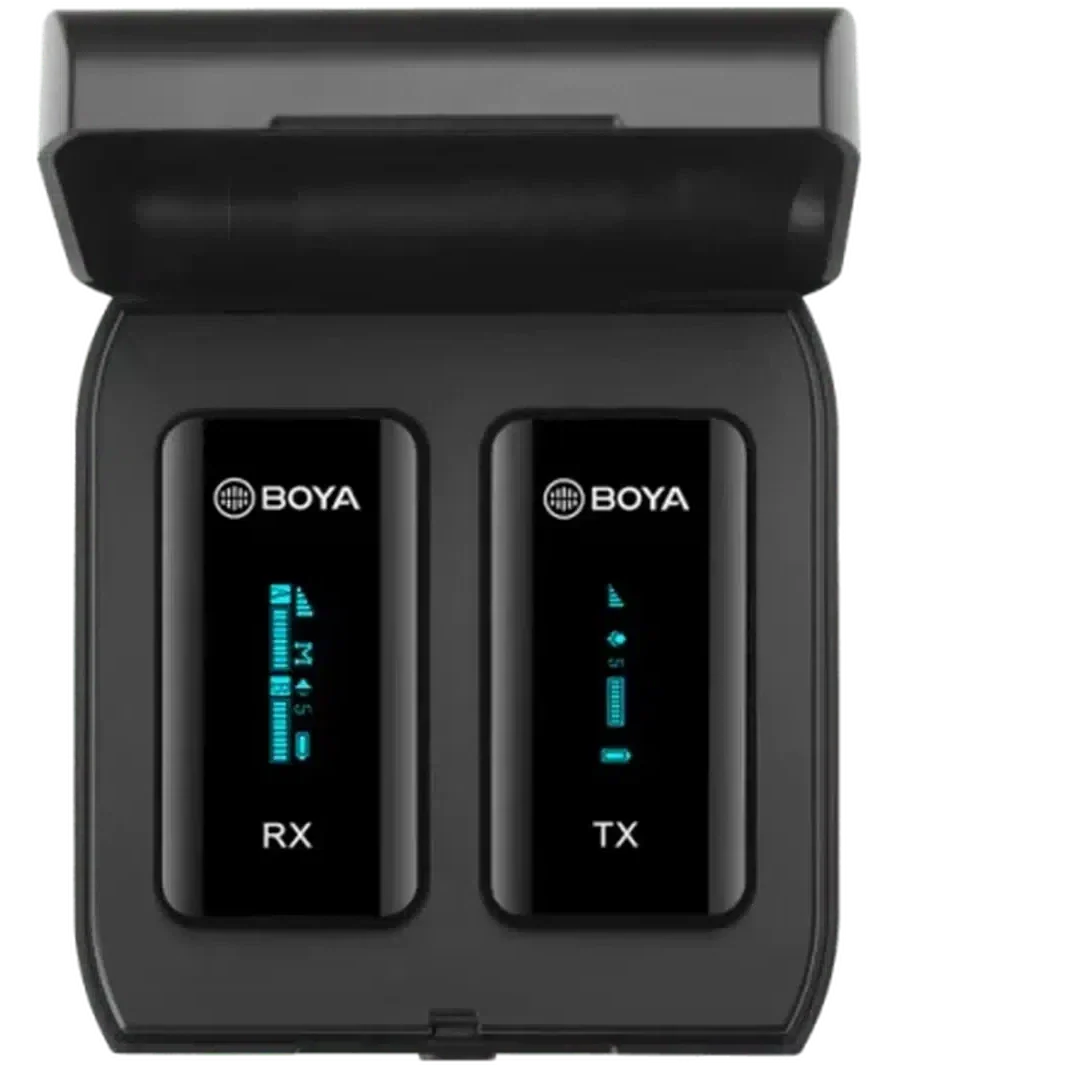Boya 2.4Ghz Wireless Microphone (1Transmitter+1Receiver) - Black