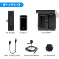 Boya 2.4Ghz Wireless Microphone For Mobile Device Like Smartphone, Pc, Tablet (1Transmitter+1Receiver With Type-C Jack) - Black