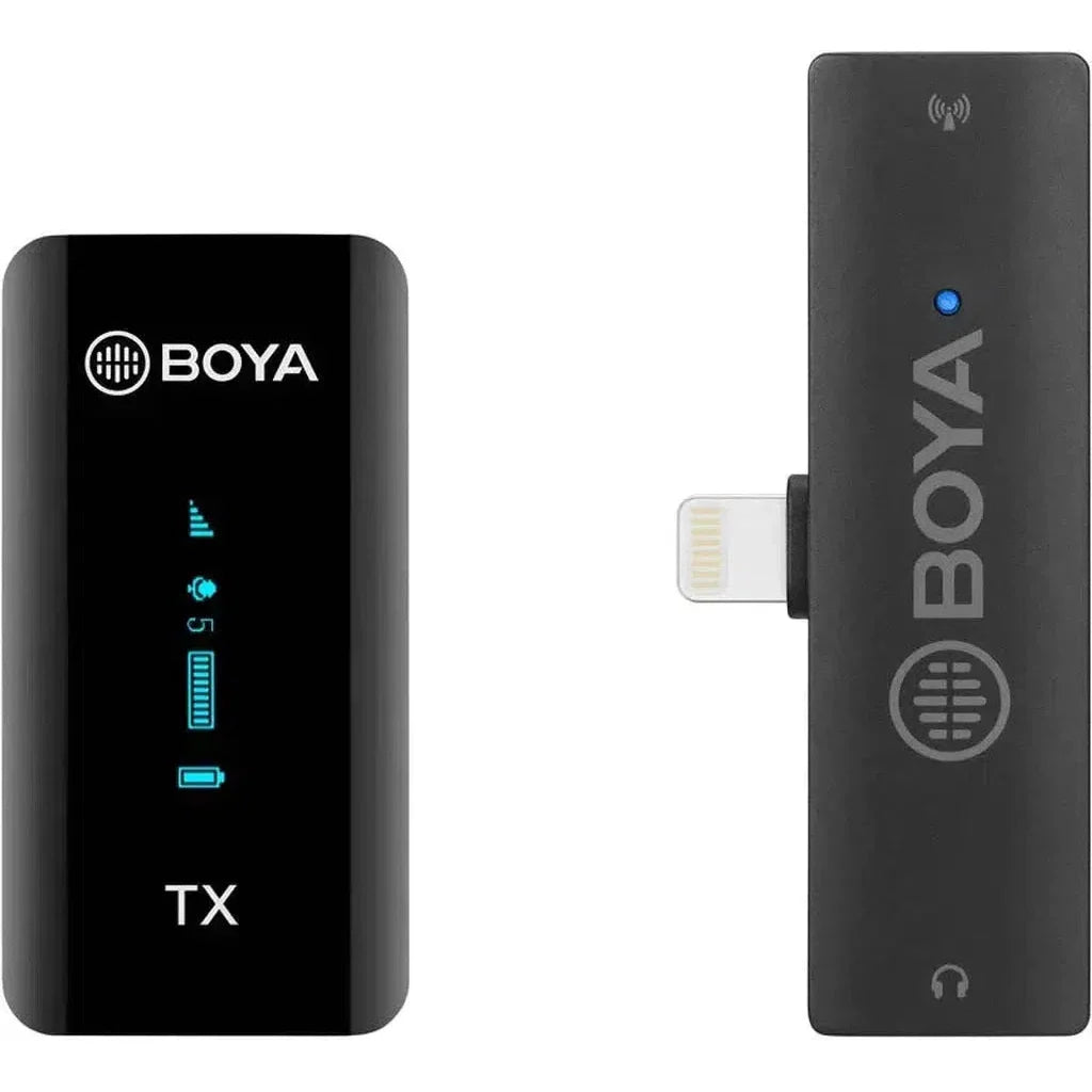 Boya 2.4Ghz Wireless Microphone For Mobile Device Like Smartphone, Pc, Tablet - Black