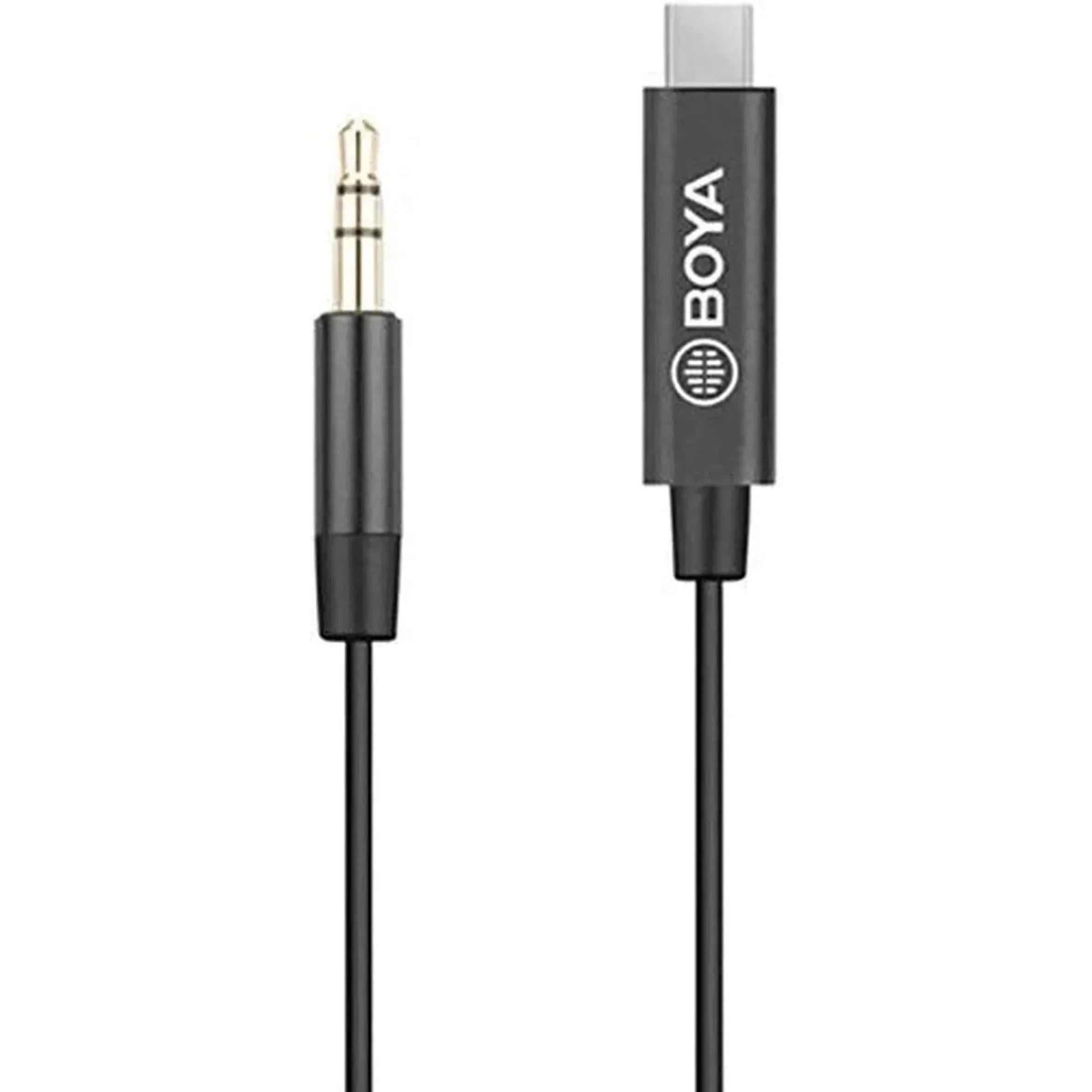 BOYA 3.5mm TRS Male to Type-C Male Audio Adapter – Black