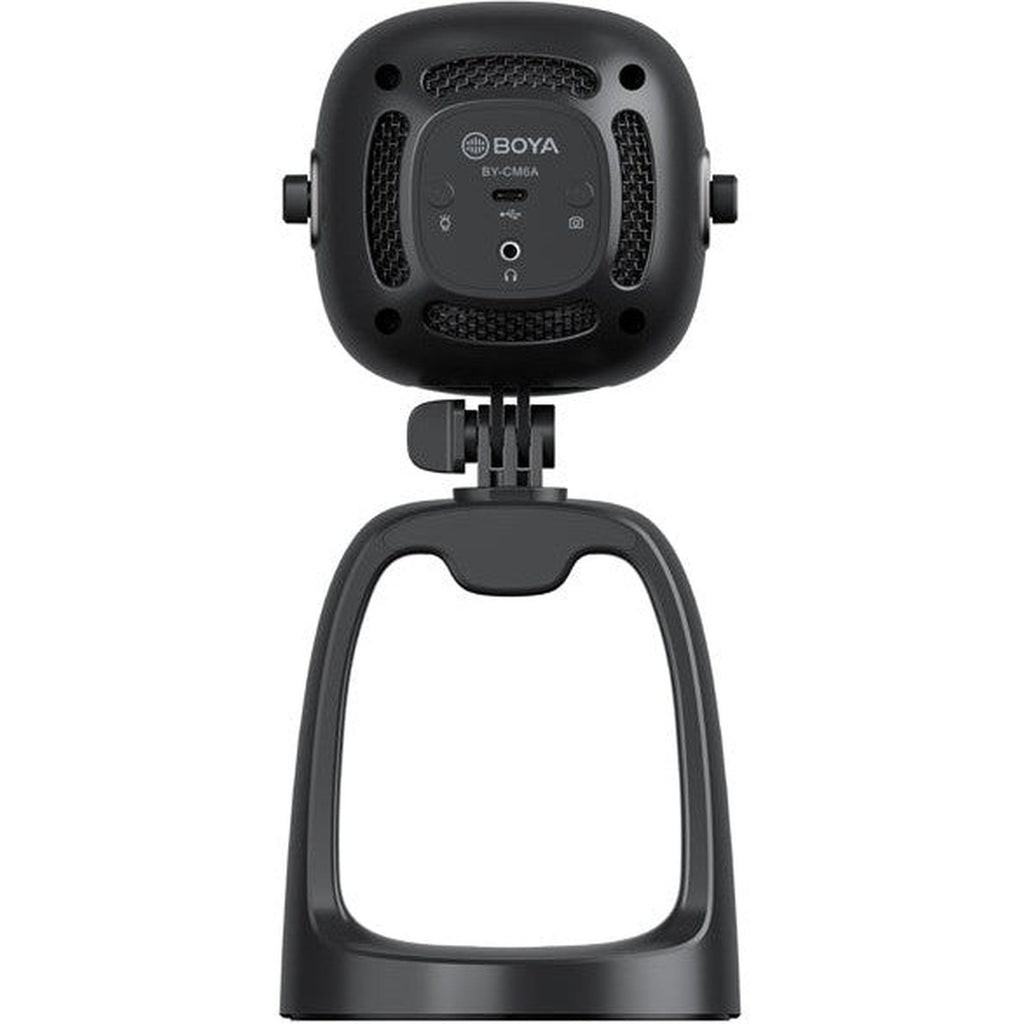 Boya By-Cm6A All-In-One Usb Microphone With Led Ring Light, Microphone & 1080P Camera./Usb-A To Usb-C Cable (1.2M), Lens Cap Included
