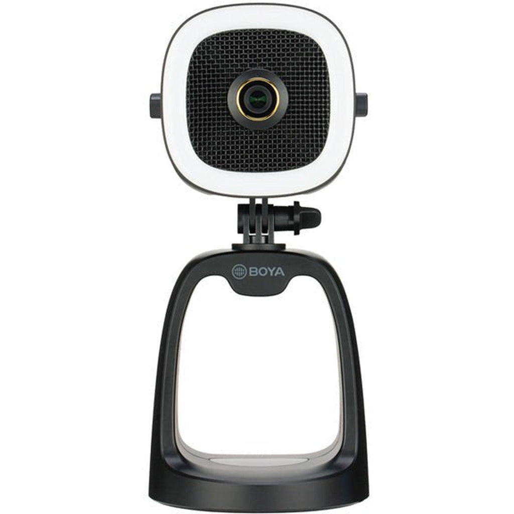 Boya By-Cm6A All-In-One Usb Microphone With Led Ring Light, Microphone & 1080P Camera./Usb-A To Usb-C Cable (1.2M), Lens Cap Included