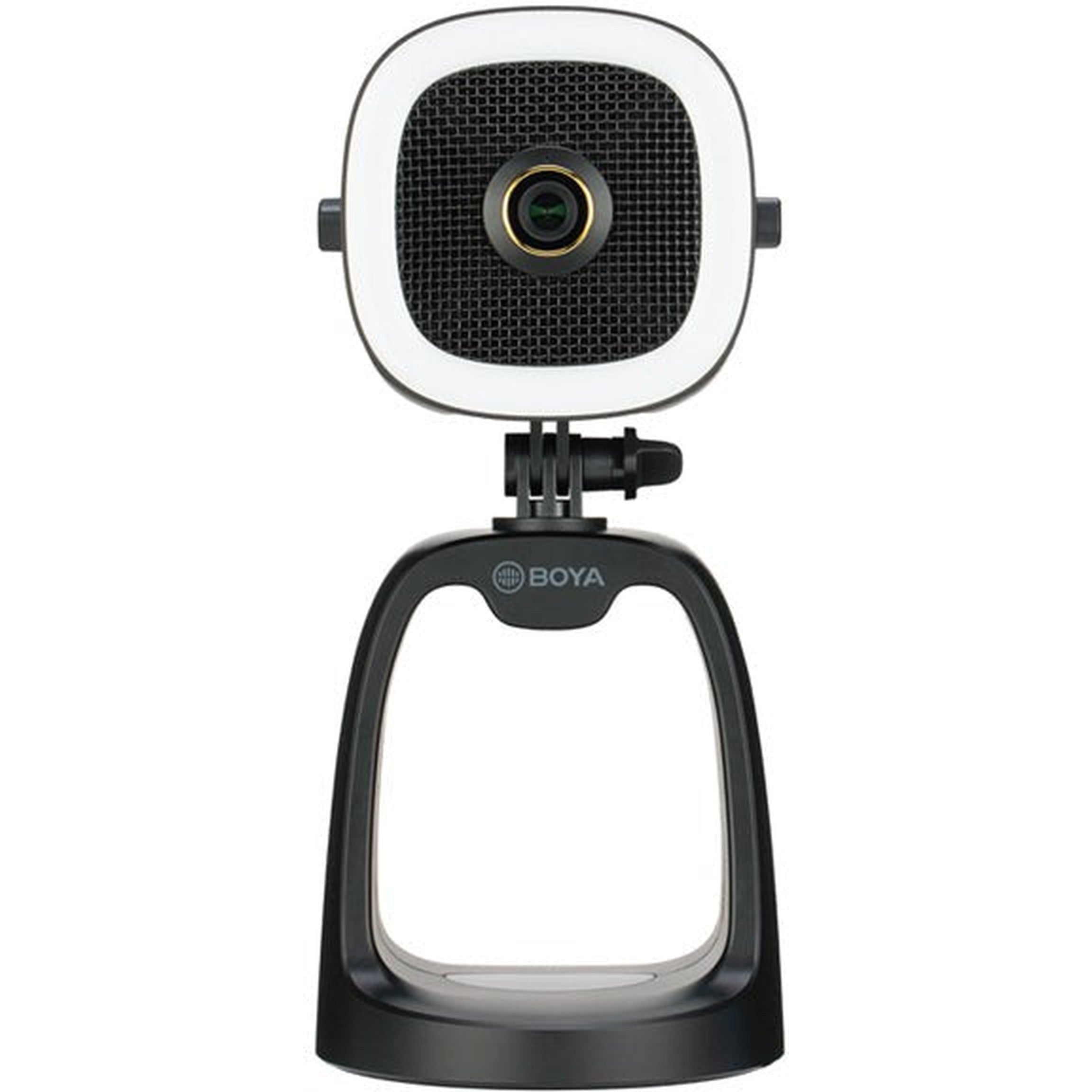 Boya By-Cm6A All-In-One Usb Microphone With Led Ring Light, Microphone & 1080P Camera./Usb-A To Usb-C Cable (1.2M), Lens Cap Included