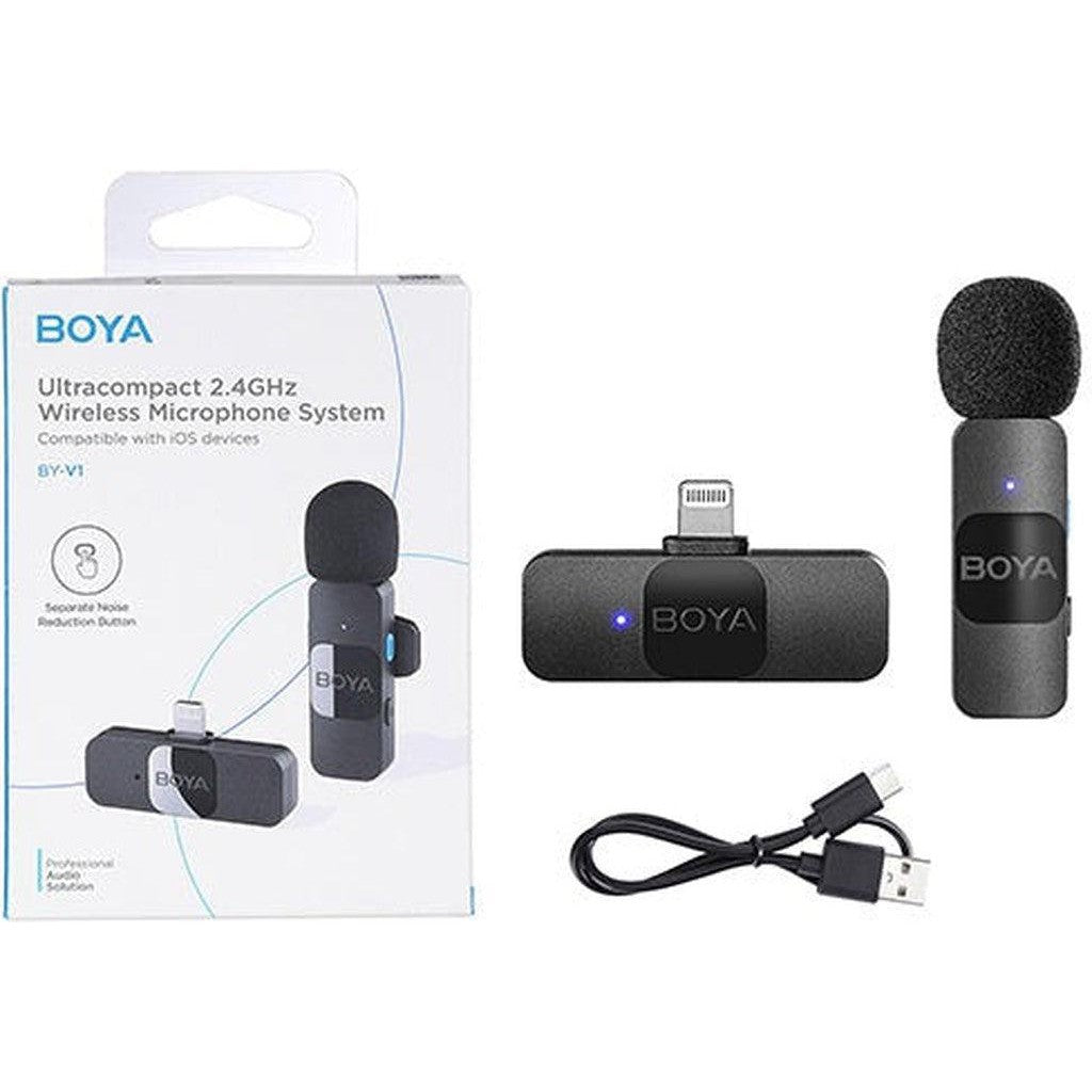 Boya By-V1 Smallest 2.4Ghz Wireless Microphone With Lightning Connector