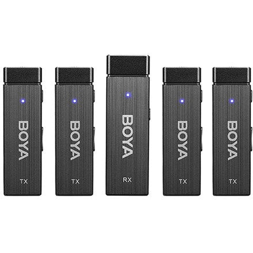 Boya By-W4 Ultracompact 2.4Ghz Four-Channel Wireless Microphone System