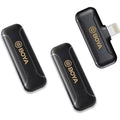 Boya By-Wm3T2-D2 Smallest 2.4Ghz Wireless Microphone With Lightning Connector For Ios Device( 2Tx+1Rx) - Black