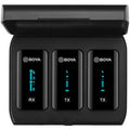 Boya By-Xm6-K2 2.4Ghz Wireless Microphone (2Transmitters+1Receiver) - Black