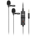 Boya Dual Mic Lavalier Microphone For Smartphones And Dslrs