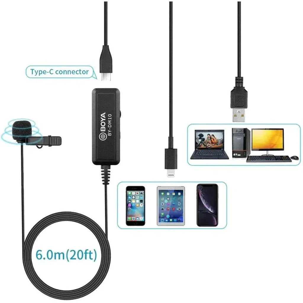 Boya Lavalier Microphone For Ios And Pc