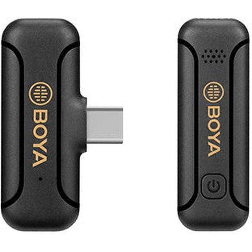 Boya Smallest 2.4Ghz Wireless Microphone For Type-C Device( 1Tx+1Rx ) -Black