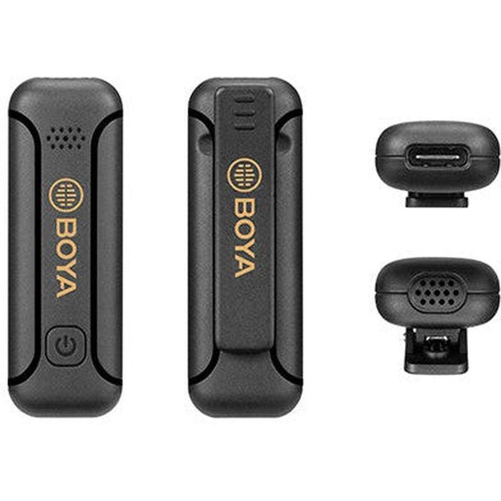 Boya Smallest 2.4Ghz Wireless Microphone With Lightning Connector For Ios Device( 1Tx+1Rx) - Black