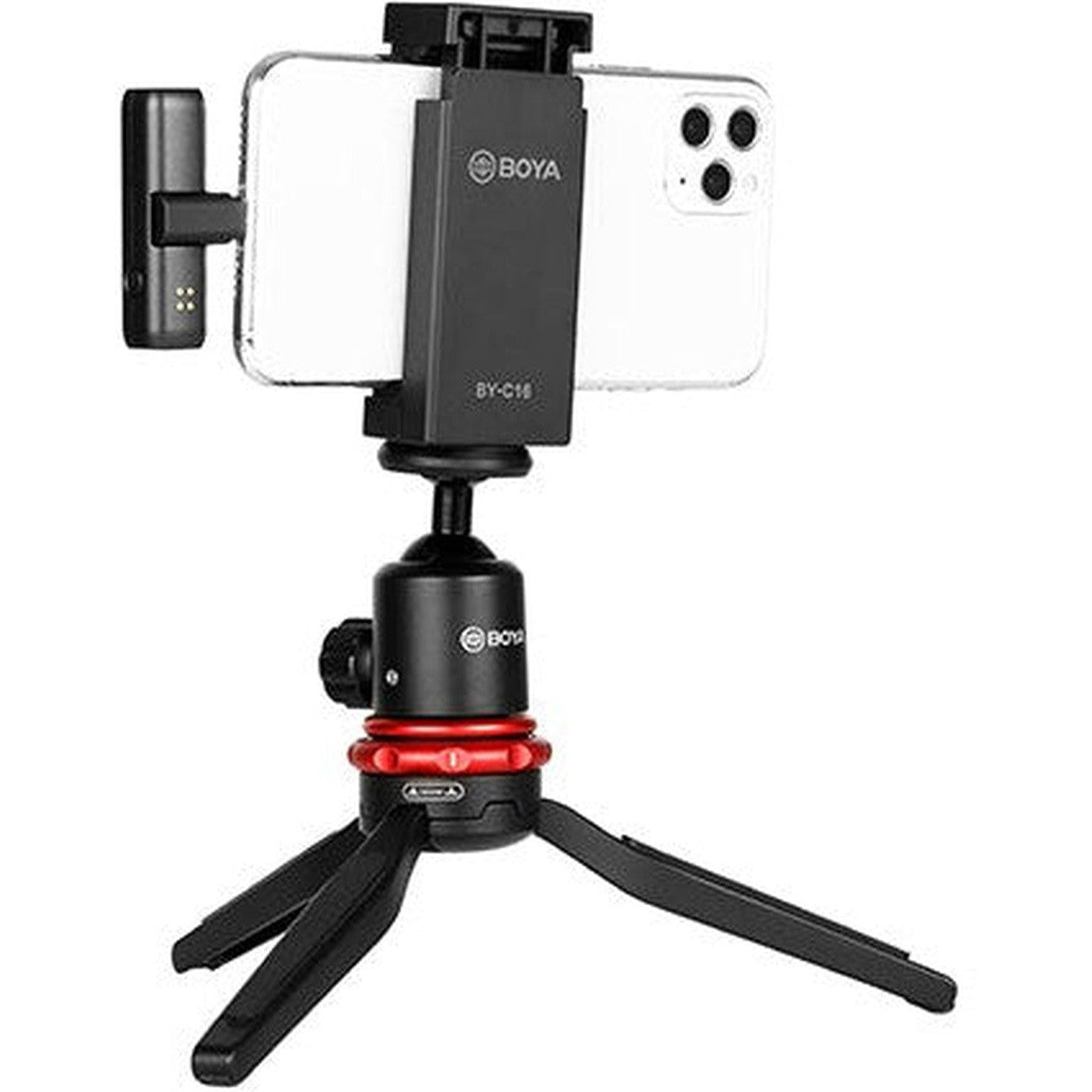 Boya Smallest Wireless Microphone, Trs & Trrs & Lightning Connector - Black