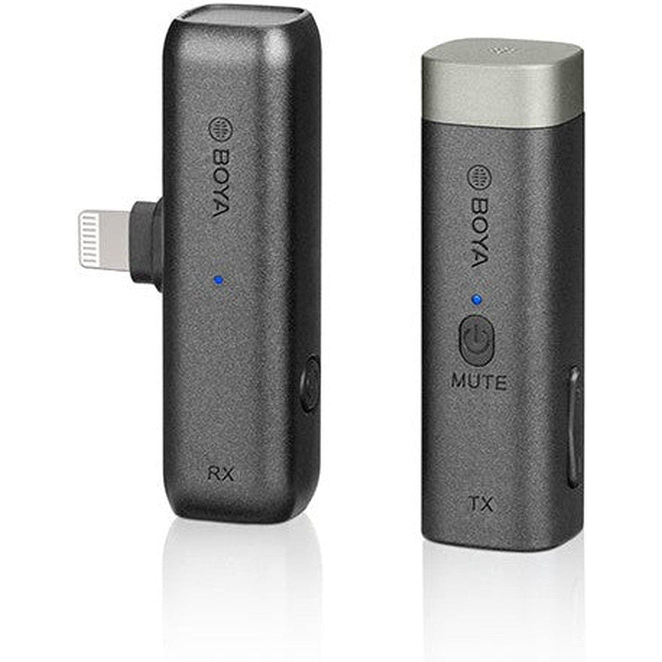 Boya Smallest Wireless Microphone, Trs & Trrs & Lightning Connector - Black