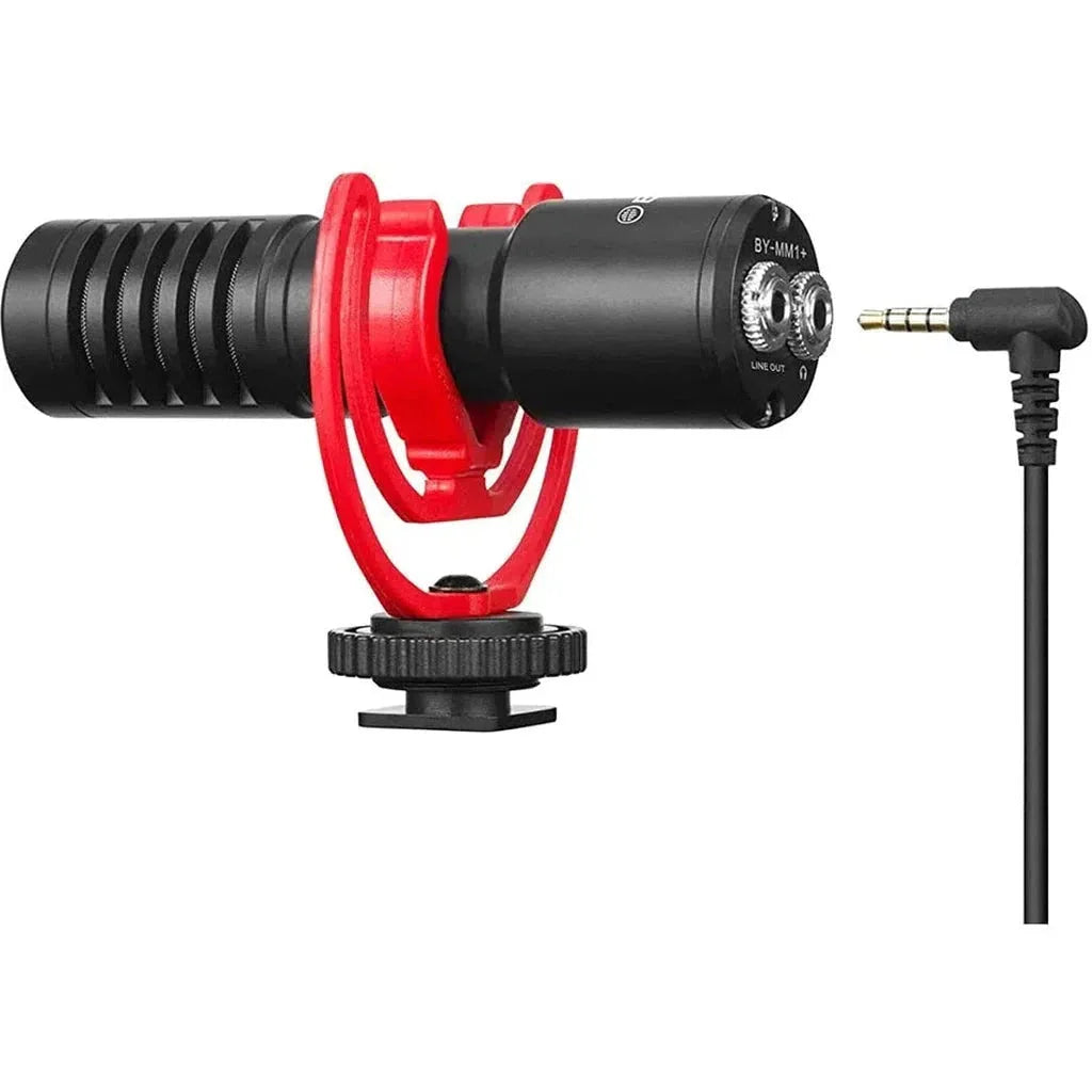 Boya Super-Cardioid Condenser Microphone Pro/Monitoring Supported - Black