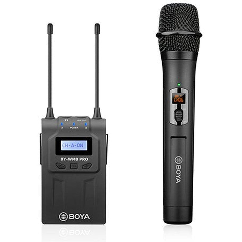 Boya Uhf Wireless Mic With One Receiver And One Handheld Microphone - Black