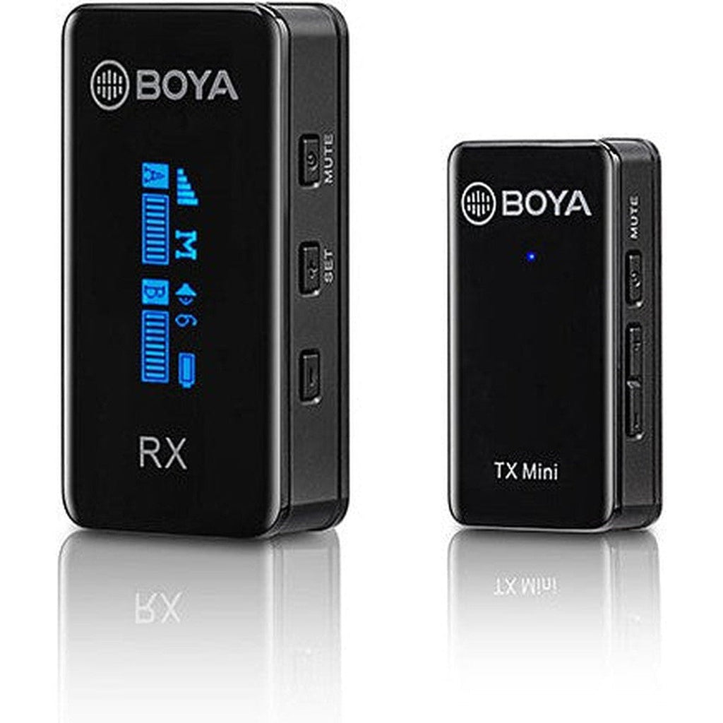 Boya Ultracompact 2.4Ghz Dual-Channel Wireless Microphone System - Black