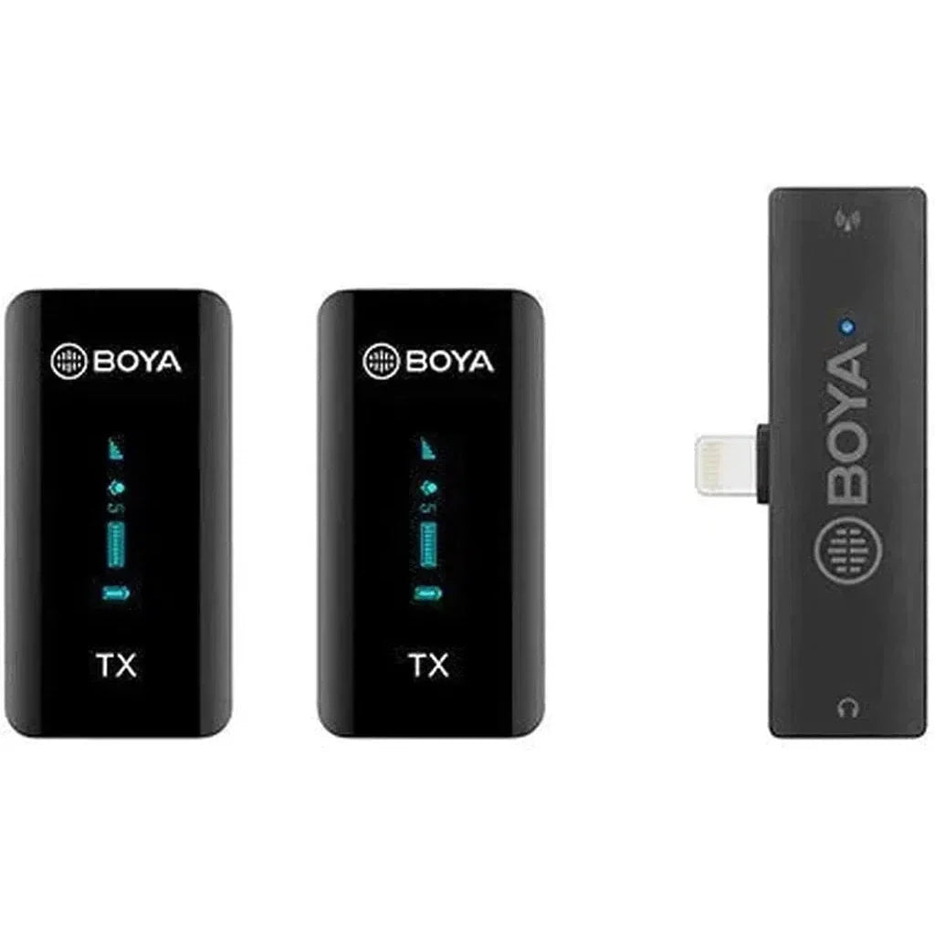 Boya.4Ghz Wireless Microphone For Mobile Device Like Smartphone, Pc, Tablet - Black