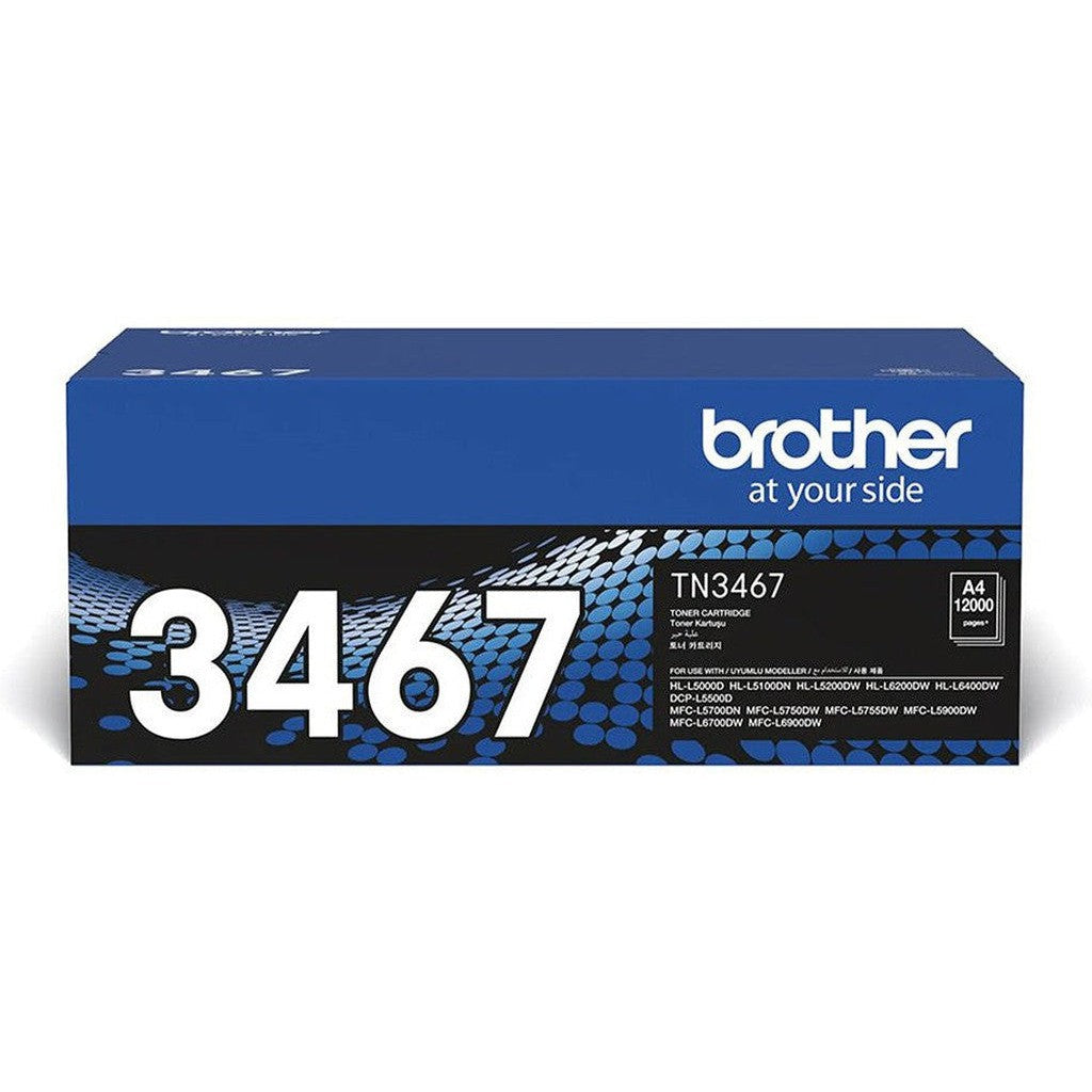 Brother Black Toner Cartridge Tn-3467