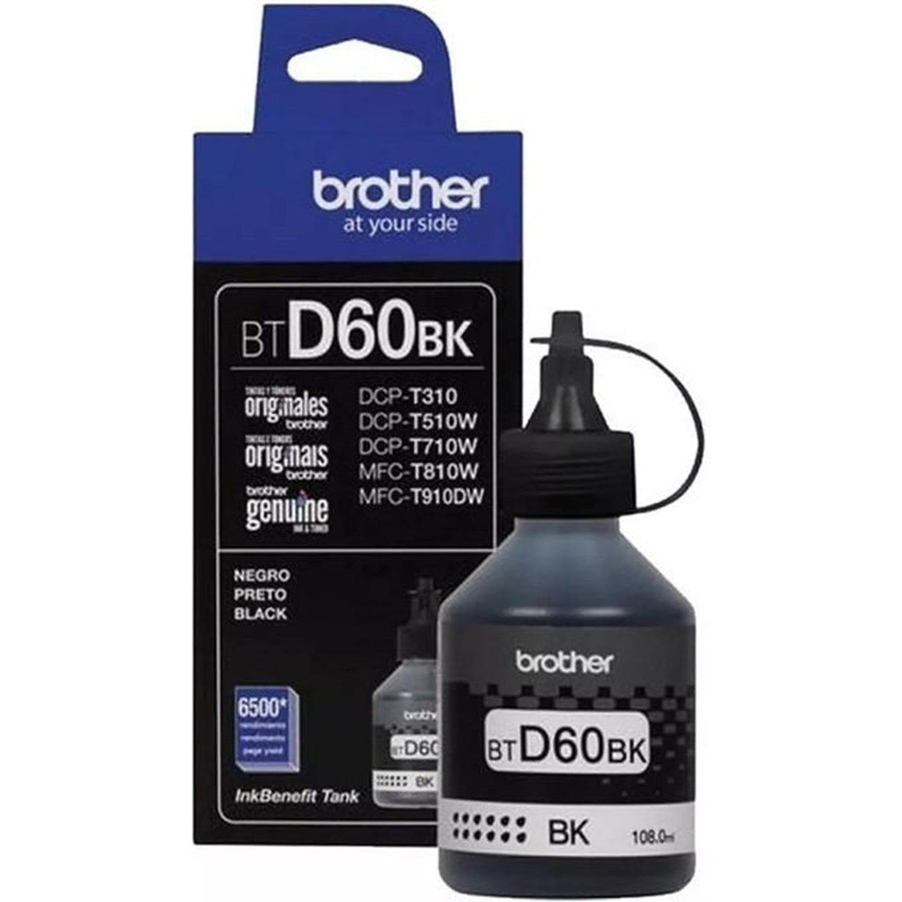 Brother Btd60Bk Ink Bottle - Black d60