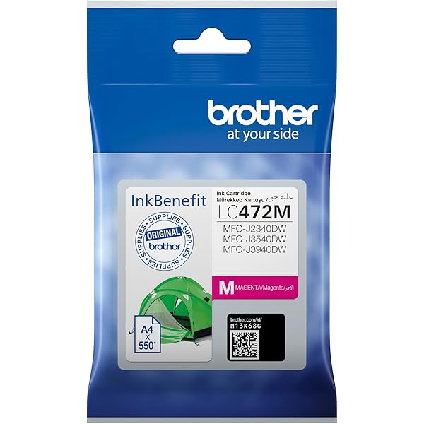 Brother Genuine LC472M Magenta Printer Ink Cartridge