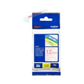 Brother Genuine TZe 132 Labelling Tape Cassette 12MM – Red On Clear