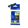 Brother Genuine TZe 335 Labelling Tape 12mm – White on Black
