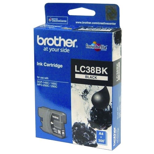 Brother LC 38 Black Ink Cartridge