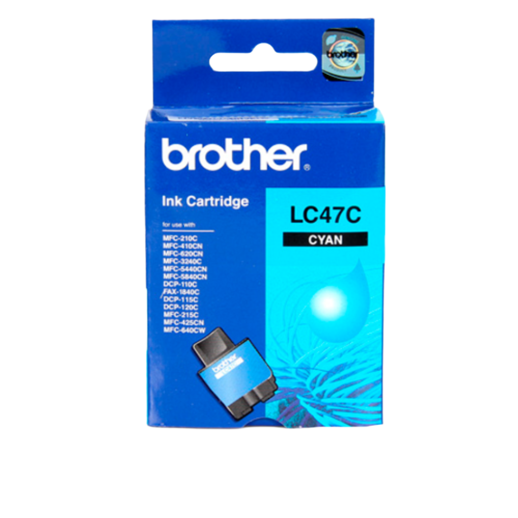 Brother LC 47 Cyan Ink Cartridge