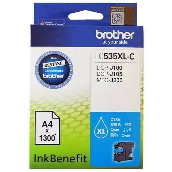Brother LC535XL Cyan Original Ink Cartridge